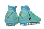 Phantom Luna Elite NU Super A Men's Full Knit Waterproof FG Soccer Shoes - Blue/Green/Black