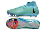 Phantom Luna Elite NU Super A Men's Full Knit Waterproof FG Soccer Shoes - Blue/Green/Black