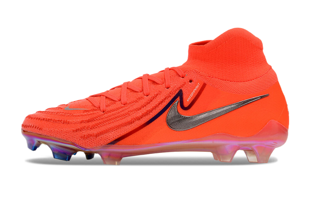 Phantom Luna Elite NU Super A Men's Full Knit Waterproof FG Soccer Shoes - Bright Crimson