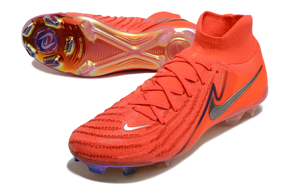 Phantom Luna Elite NU Super A Men's Full Knit Waterproof FG Soccer Shoes - Bright Crimson