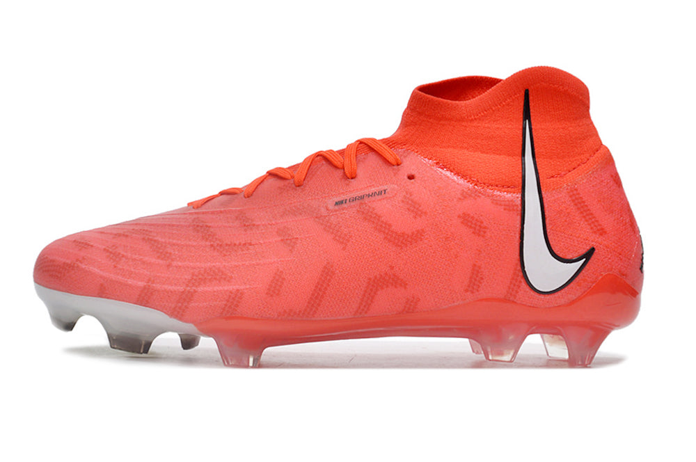 Phantom Luna Elite NU Super A Men's Full Knit Waterproof FG Soccer Shoes - Bright Crimson/White/Black