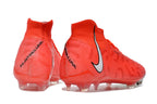 Phantom Luna Elite NU Super A Men's Full Knit Waterproof FG Soccer Shoes - Bright Crimson/White/Black