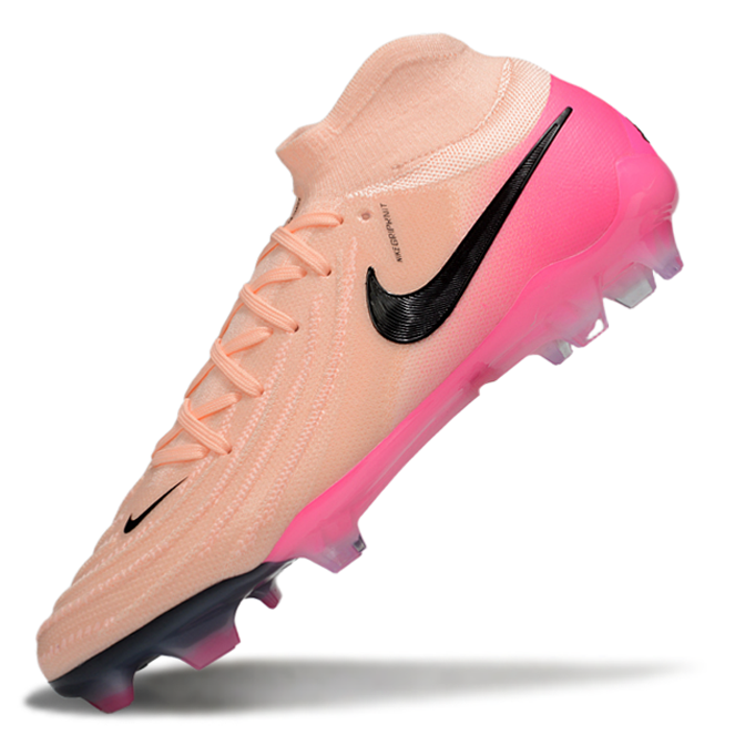 Phantom Luna Elite NU Super A Men's Full Knit Waterproof FG Soccer Shoes - Crimson Tint/Black/Pink Blast