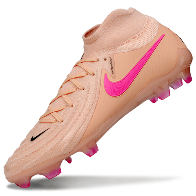 Phantom Luna Elite NU Super A Men's Full Knit Waterproof FG Soccer Shoes - Crimson Tint/Pink Blast