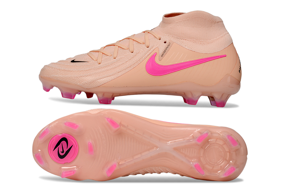 Phantom Luna Elite NU Super A Men's Full Knit Waterproof FG Soccer Shoes - Crimson Tint/Pink Blast