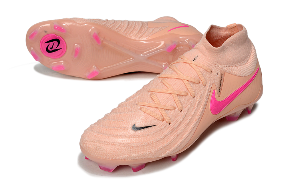 Phantom Luna Elite NU Super A Men's Full Knit Waterproof FG Soccer Shoes - Crimson Tint/Pink Blast