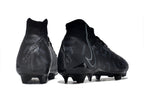 Phantom Luna Elite NU Super A Men's Full Knit Waterproof FG Soccer Shoes - Deep Jungle Black