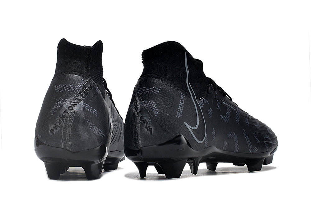 Phantom Luna Elite NU Super A Men's Full Knit Waterproof FG Soccer Shoes - Deep Jungle Black