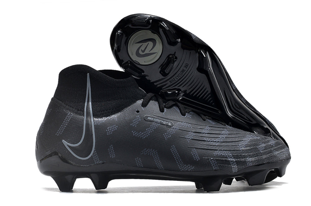 Phantom Luna Elite NU Super A Men's Full Knit Waterproof FG Soccer Shoes - Deep Jungle Black