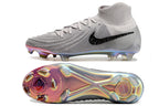 Phantom Luna Elite NU Super A Men's Full Knit Waterproof FG Soccer Shoes - Gray/Black