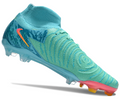 Phantom Luna Elite NU Super A Men's Full Knit Waterproof FG Soccer Shoes - Green/Blue/Pink