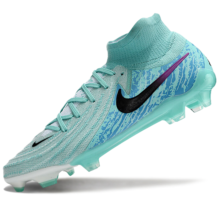 Phantom Luna Elite NU Super A Men's Full Knit Waterproof FG Soccer Shoes - Green/Blue/White/Black