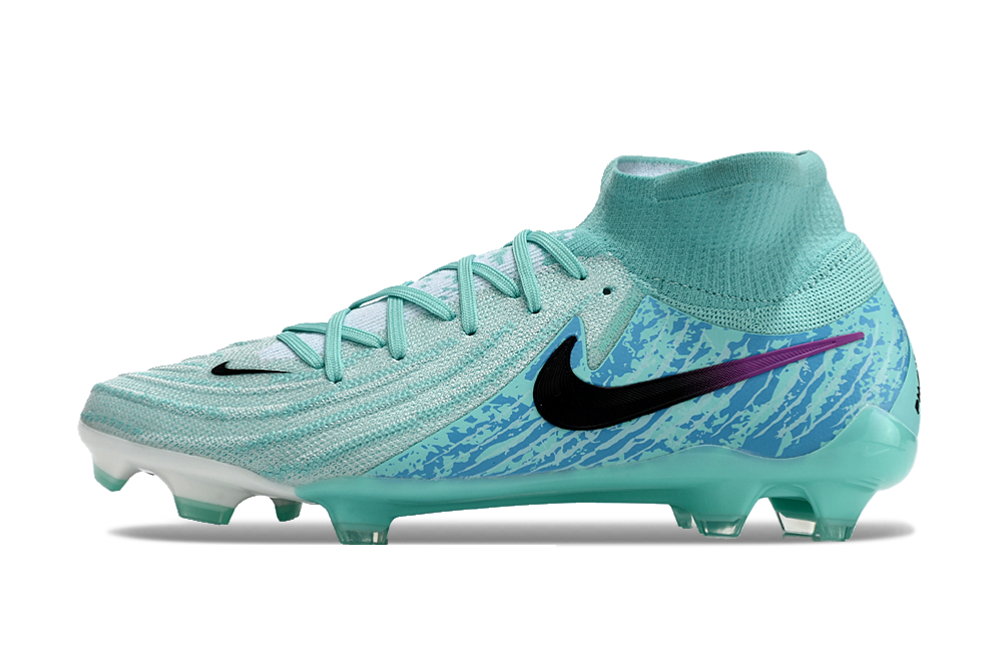 Phantom Luna Elite NU Super A Men's Full Knit Waterproof FG Soccer Shoes - Green/Blue/White/Black