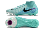Phantom Luna Elite NU Super A Men's Full Knit Waterproof FG Soccer Shoes - Green/Blue/White/Black