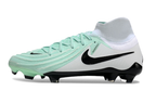 Phantom Luna Elite NU Super A Men's Full Knit Waterproof FG Soccer Shoes - Light Green/White/Black
