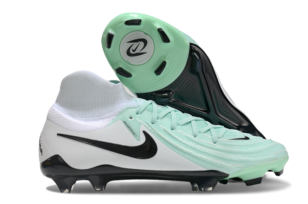 Phantom Luna Elite NU Super A Men's Full Knit Waterproof FG Soccer Shoes - Light Green/White/Black