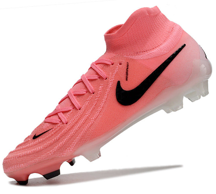 Phantom Luna Elite NU Super A Men's Full Knit Waterproof FG Soccer Shoes - Light Pink/Black