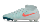 Phantom Luna Elite NU Super A Men's Full Knit Waterproof FG Soccer Shoes - Mint/Atomic Red/Off Noir