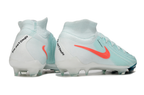 Phantom Luna Elite NU Super A Men's Full Knit Waterproof FG Soccer Shoes - Mint/Atomic Red/Off Noir