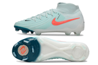 Phantom Luna Elite NU Super A Men's Full Knit Waterproof FG Soccer Shoes - Mint/Atomic Red/Off Noir