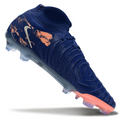 Phantom Luna Elite NU Super A Men's Full Knit Waterproof FG Soccer Shoes - Navy Blue/Beige
