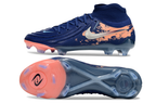 Phantom Luna Elite NU Super A Men's Full Knit Waterproof FG Soccer Shoes - Navy Blue/Beige
