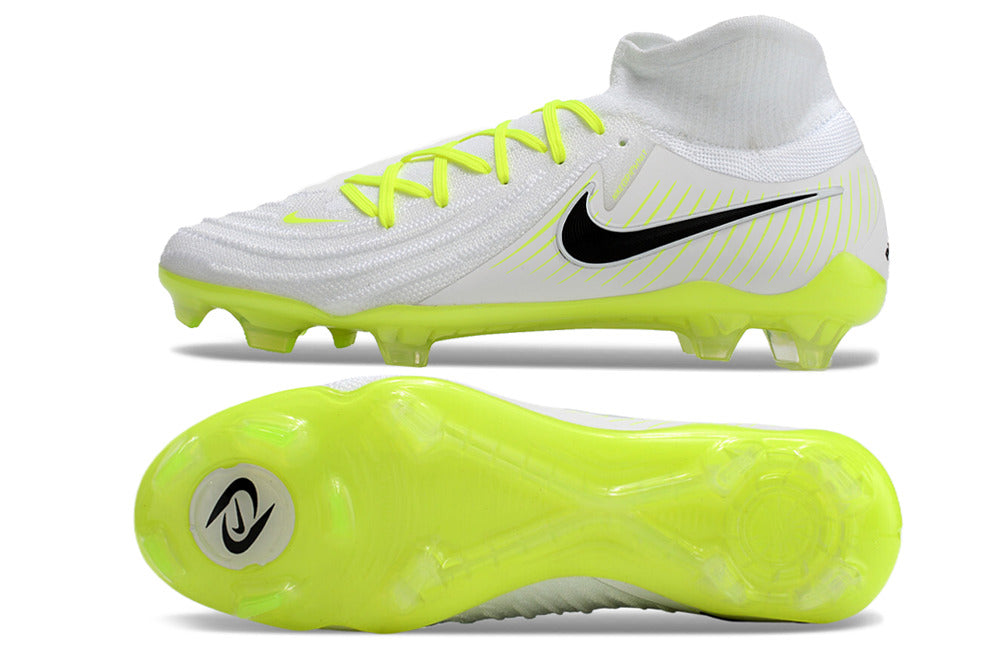 Phantom Luna Elite NU Super A Men's Full Knit Waterproof FG Soccer Shoes - Neon Yellow/White/Black