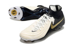 Phantom Luna Elite NU Super A Men's Full Knit Waterproof FG Soccer Shoes - Off White/Black/Gold