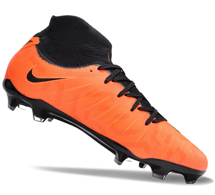 Phantom Luna Elite NU Super A Men's Full Knit Waterproof FG Soccer Shoes - Orange/Black