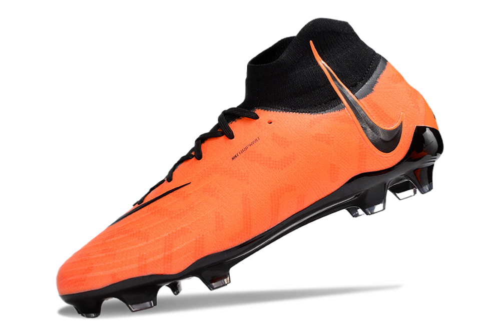 Phantom Luna Elite NU Super A Men's Full Knit Waterproof FG Soccer Shoes - Orange/Black