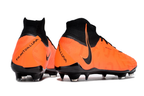 Phantom Luna Elite NU Super A Men's Full Knit Waterproof FG Soccer Shoes - Orange/Black