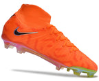 Phantom Luna Elite NU Super A Men's Full Knit Waterproof FG Soccer Shoes - Orange/Black/Green