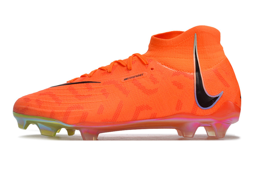 Phantom Luna Elite NU Super A Men's Full Knit Waterproof FG Soccer Shoes - Orange/Black/Green