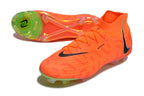 Phantom Luna Elite NU Super A Men's Full Knit Waterproof FG Soccer Shoes - Orange/Black/Green