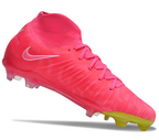 Phantom Luna Elite NU Super A Men's Full Knit Waterproof FG Soccer Shoes - Pink Blast/Volt/White