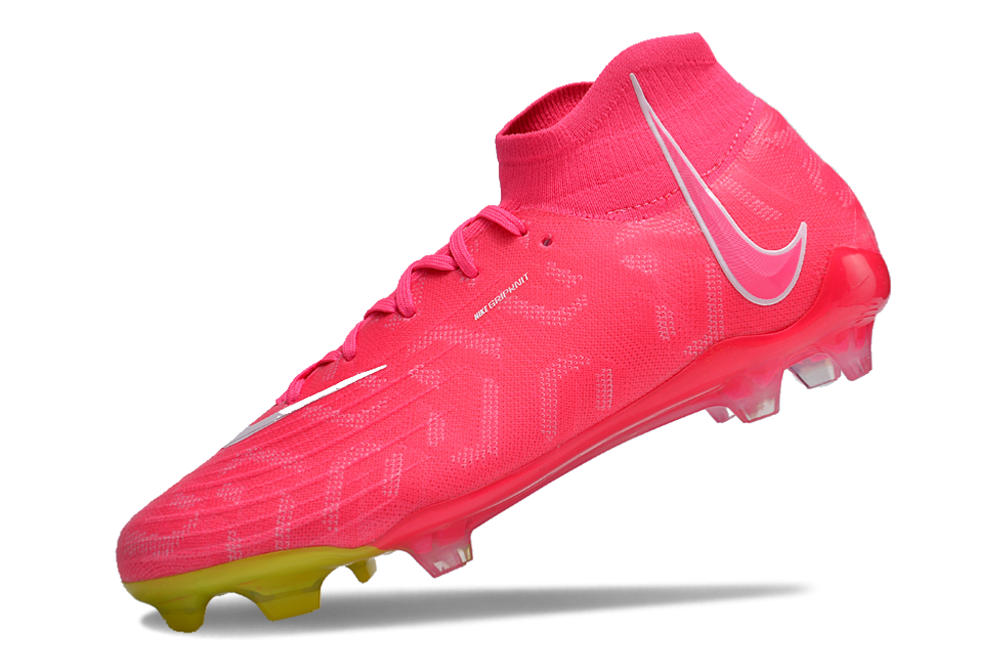Phantom Luna Elite NU Super A Men's Full Knit Waterproof FG Soccer Shoes - Pink Blast/Volt/White