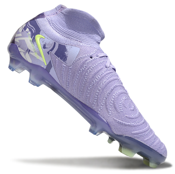 Phantom Luna Elite NU Super A Men's Full Knit Waterproof FG Soccer Shoes - Purple Agate/Barely Volt