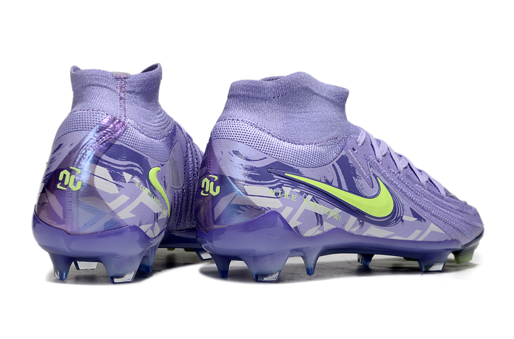 Phantom Luna Elite NU Super A Men's Full Knit Waterproof FG Soccer Shoes - Purple Agate/Barely Volt