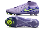 Phantom Luna Elite NU Super A Men's Full Knit Waterproof FG Soccer Shoes - Purple Agate/Green