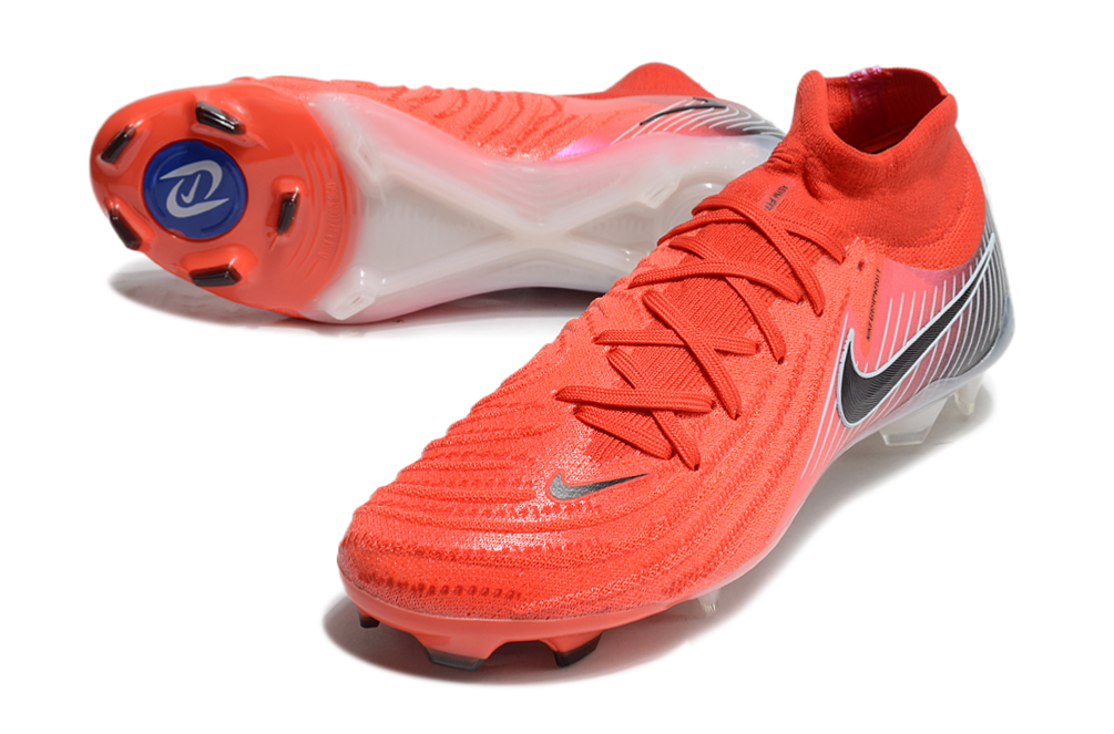 Phantom Luna Elite NU Super A Men's Full Knit Waterproof FG Soccer Shoes - Striking Red/Black