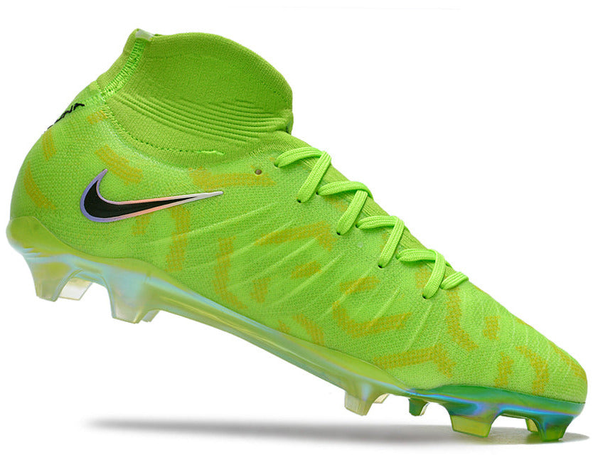 Phantom Luna Elite NU Super A Men's Full Knit Waterproof FG Soccer Shoes - Volt Green/Black