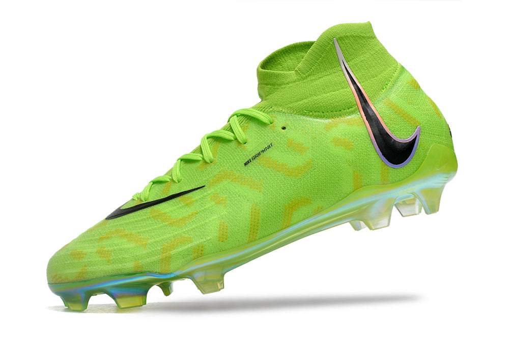 Phantom Luna Elite NU Super A Men's Full Knit Waterproof FG Soccer Shoes - Volt Green/Black