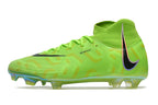 Phantom Luna Elite NU Super A Men's Full Knit Waterproof FG Soccer Shoes - Volt Green/Black
