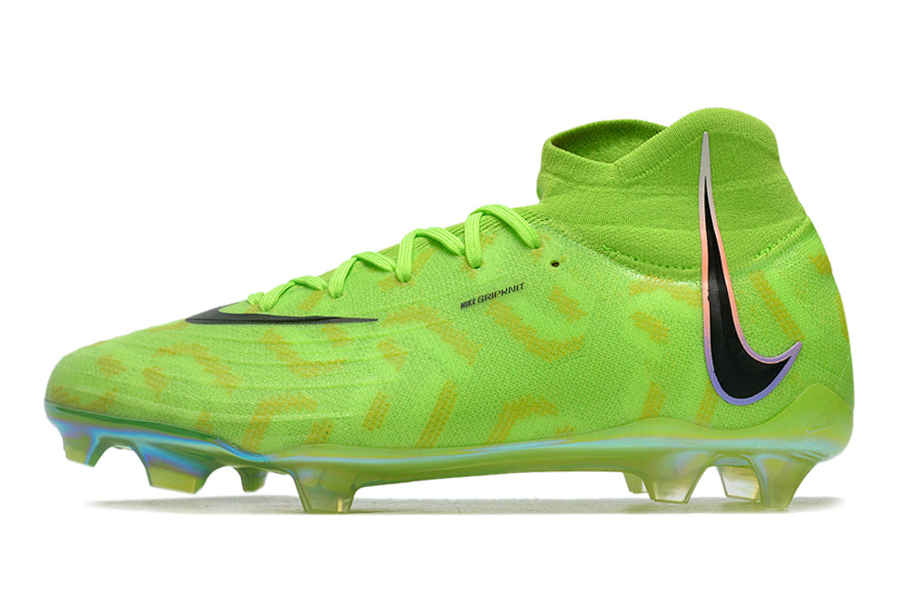 Phantom Luna Elite NU Super A Men's Full Knit Waterproof FG Soccer Shoes - Volt Green/Black
