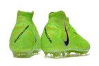Phantom Luna Elite NU Super A Men's Full Knit Waterproof FG Soccer Shoes - Volt Green/Black