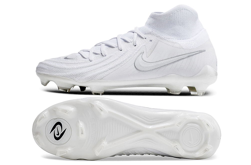 Phantom Luna Elite NU Super A Men's Full Knit Waterproof FG Soccer Shoes - White