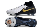 Phantom Luna Elite NU Super A Men's Full Knit Waterproof FG Soccer Shoes - White/Black/Gold