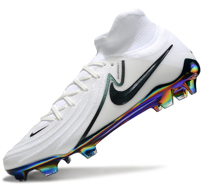 Phantom Luna Elite NU Super A Men's Full Knit Waterproof FG Soccer Shoes - White/Black/Green