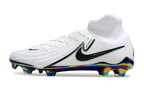 Phantom Luna Elite NU Super A Men's Full Knit Waterproof FG Soccer Shoes - White/Black/Green