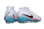 Phantom Luna Elite NU Super A Men's Full Knit Waterproof FG Soccer Shoes - White/Blue/Red/Black